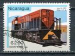 Timbre du NICARAGUA 1981  Obl  N 1173  Y&T  Trains Locomotive