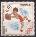 MONACO N 654 *(nsg) Y&T 1964 Jeux Olympique de Tokyo (Haltrophilie)