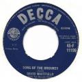 SP 45 RPM (7")   David Whitfield   "  Song of the dreamer  "  Angleterre