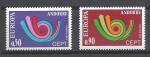 Europa 1973 Andorre Franais Yvert 223 et 227 neuf ** MNH
