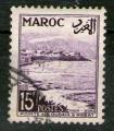 **   MAROC    15 F  1953  YT-312  " Rabat - Pointe des Oudayas "  (o)   **