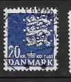 Danemark N 857 armoiries 20k bleu 1986