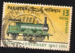 Pakistan 1961 Oblitr rond Used Stamp Train Locomotive Railway Centenary