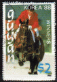 Guyana 1988 Y&T 2050ub oblitr Cavalier a cheval