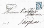 FRANCE - Lettre de 1867 avec Yt n22 - PARIS => PERIGUEUX