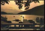 CPM anime neuve GERARDMER Coucher de soleil sur le Lac  Pdalos Barques