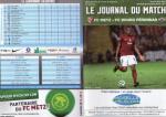 Dpliant Journal du Match FC Metz FC Bourg Pronnas Championnat France National