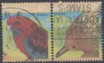 Australie : n 1015 et 1016 oblitr anne 1987