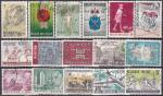 BELGIQUE 19 timbres de 1963 oblitrs  3ct le timbre!