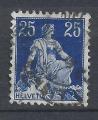 SUISSE - 1907/17 - Yt n 120 - Ob - Helvetia 0,25c bleu