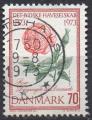 DANEMARK  N 553 o Y&T 1973 Centenaire de la socit horticole de Jutland (rose)