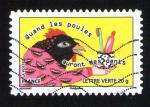 France 2013 Oblitr du coq  l&#180;ne Quand les poules auront des dents Y&T 793