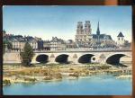 CPM 45 ORLEANS La Loire le Pont Georges V et la Cathdrale Ste Croix