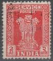 Inde/India 1950 - Timbre Service "Chapiteau colonne d'Asoka", obl. - YT S5 