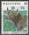 Suisse 1992 Oblitr Animal Vache Bos primigenius taurus Bovin et Oiseaux SU
