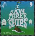 Guernesey 2010 - Nol/Xmas, contine populaire : "I saw 3 ships" - YT 1338 **