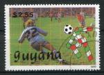 Timbre de GUYANA  1989  Obl   N ????   Y&T  Football Coupe Italie