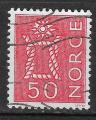 NORVEGE - 1962/65 - Yt n 443 - Ob - Nud marin 50o rouge