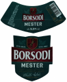 Hongrie Lot 2 tiquettes Bire Beer Labels Brasserie Borsodi Mester