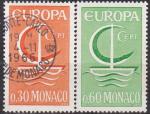 MONACO N 698/9 de 1966 oblitrs en srie complte "europa" 