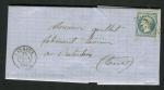Lettre de Carmaux pour Rabastens 1867 - Cachet GC 739