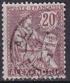 alexandrie - n 26  obliter - 1902/03