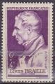 Timbre neuf ** n 793(Yvert) France 1948 - Louis Braille
