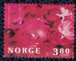 Norvge 1998 Used sans gomme roses Saint Valentin Enzo Finger Designer SU
