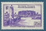 Libye - Fezzan N33 Mosque et fort turc  Mourzouk 2F50 neuf**