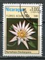 Timbre du NICARAGUA 1981  Obl  N 1156  Y&T  Fleurs Aquatiques