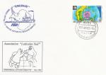 Lettre "Erebus" avec timbre Chili N1070 Carte du continent antarctique