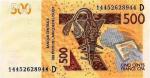 Afrique De l'Ouest Mali 2014 billet 500 francs pick 419c neuf UNC
