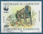 Cameroun N°825 Singe babouin oblitéré 