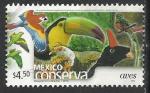 Mxique 2003; Y&T n xxxx; 4.50$, conserva, protection de la nature, oiseaux