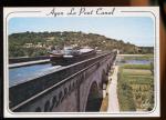 CPM 47 AGEN Le Pont Canal au dessus de la Garonne Pniche