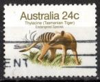 Australie 1981; Y&T n 745; 24c, faune, loup de Tasmanie