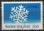 Finlande 1990 Snow Cristal de Neige 50 Ans de la Guerre Sovito finlandaise SU