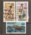 Espagne N Yvert 1986, 1988/89 - Edifil 2340, 2342/43 (oblitr)