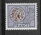 France pro N 145 monnaie gauloise 1,70 lbleu et brun 1976