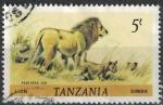 Tanzanie 1980 Oblitr Used Animal Fauve Panthera leo Lion Simba SU