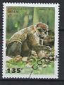 Animaux Singes Bnin 1995 (2) Yv 708 R (1) oblitr used