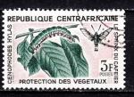 AF11 - Anne 1965 - Yvert n 56 - Papillon -faucon sur feuille de caf
