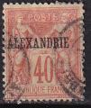 alexandrie - n 13  obliter - 1899/1900