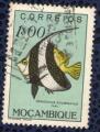Mozambique 1951 Oblitr rond Used Fish Poisson Heniochus acuminatus