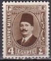 EGYPTE N 121A de 1927 oblitr
