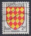 FRANCE N 1003 o Y&T 1954 Armoiries des provinces (Angoumois)