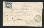 Rare lettre de Guingamp pour Dinan ( 1853 ) avec un n° 10