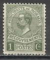 Monaco Taxe 1910; Y&T n 08; 1c olive, Prince Albert 1er