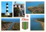 Ile d'OLERON (17) - 5 vues (phare, chenal, habitation, plages ,...) et armoirie 