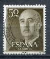 Timbre ESPAGNE 1955 - 58  Obl  N 860  Y&T   Personnages  